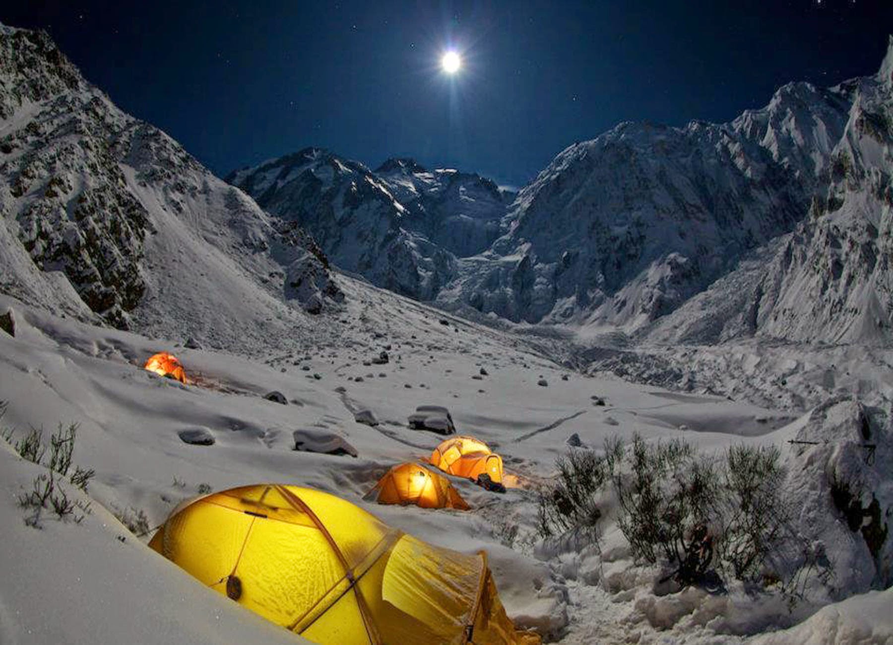 Vinterbestigning av Nanga Parbat underveis